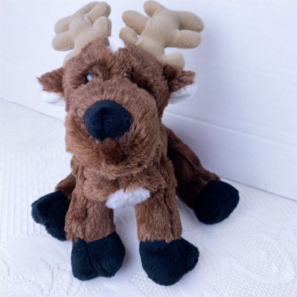 Ganz Webkinz Reindeer Christmas Seasonal Beanbag Plush  HM137 No Code
